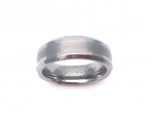 Tungsten Carbide Ring Black IP Plating 7mm R