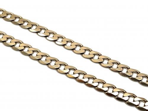9ct Yellow Gold Heavy Curb Chain