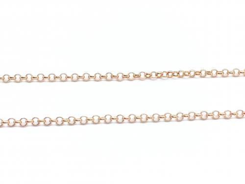 9ct Rose Gold Fine Belcher Chain 16 inch