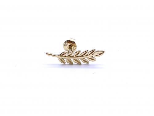 9ct Yellow Gold Leaf Ear Climber