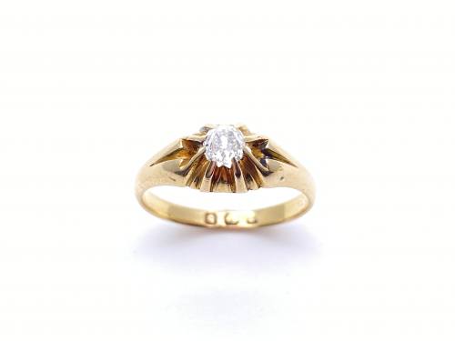 Victorian 18ct Old Cut Diamond Solitaire