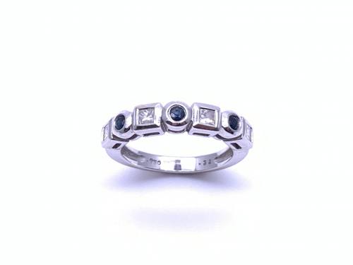 18ct Sapphire & Diamond Eternity Ring