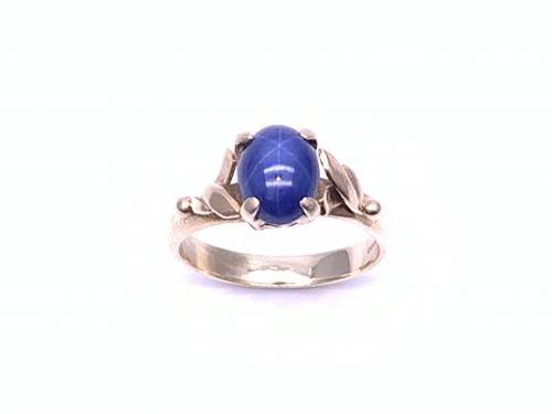 9ct Synthetic Star Sapphire Ring