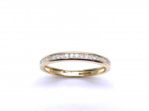 9ct Yellow Gold Diamond Eternity Ring 0.25ct