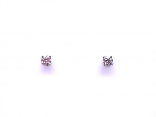 18ct White Gold Diamond Stud Earrings 0.60ct