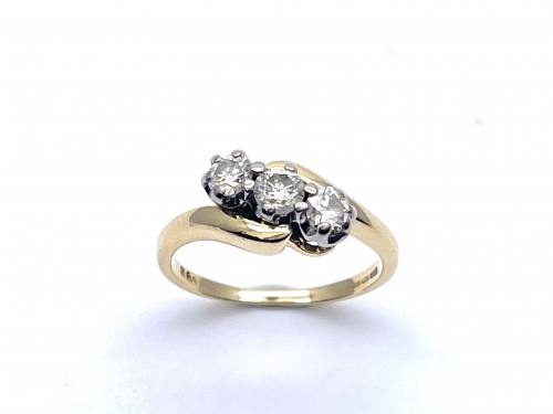 18ct Diamond 3 Stone Ring 0.50ct