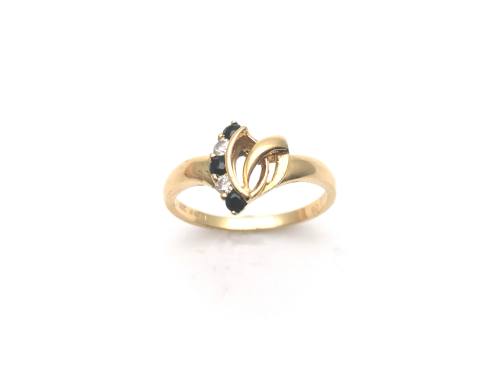 18ct Sapphire & Diamond Fancy Ring