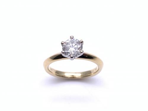 18ct Yellow Gold Diamond Solitaire ring 0.90ct