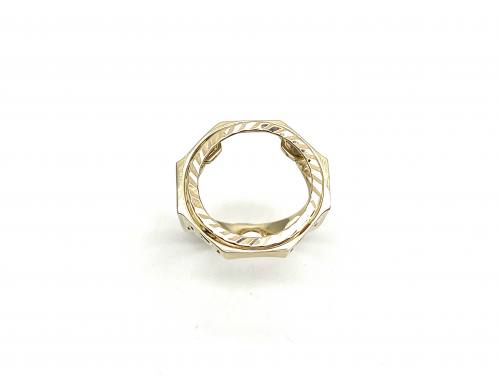 9ct Yellow Gold Full Sovereign Ring Mount