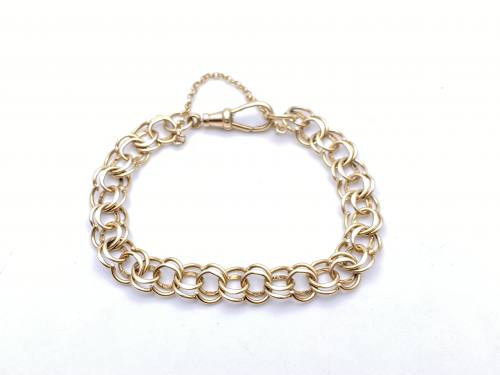 9ct Yellow Gold Double Link Bracelet