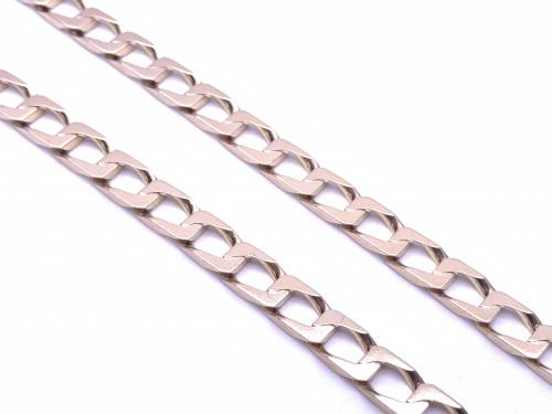 9ct Yellow Gold Curb Chain 18 inch