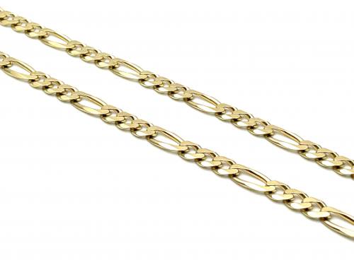 9ct Yellow Gold Figaro Necklet