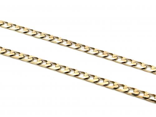 9ct Yellow Gold Square Curb Necklet