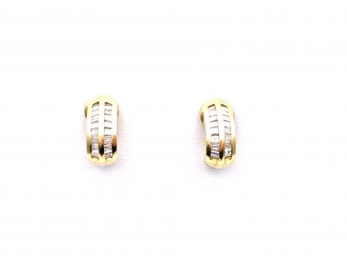 18ct Diamond Earrings Est 0.33ct