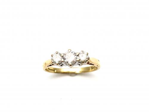 18ct Diamond 3 Stone Ring 0.50ct