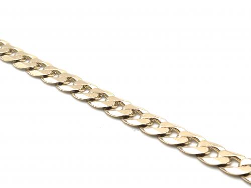9ct Yellow Gold Curb Bracelet 7 3/4in