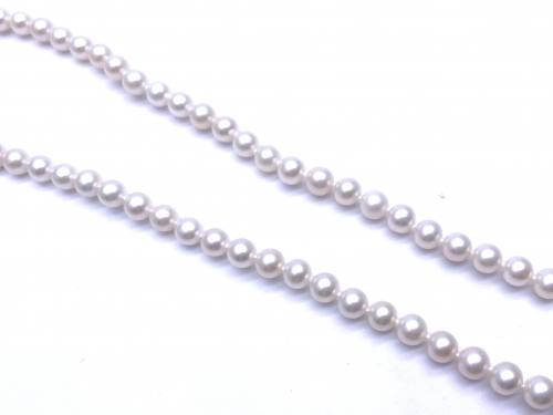 9ct Gold Pearl Necklet 20 inch