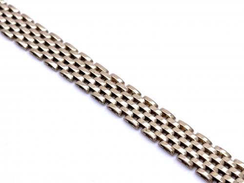 9ct Yellow Gold Brick Link Bracelet