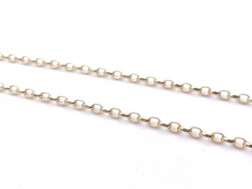 9ct Yellow Gold Belcher Chain 18 Inches