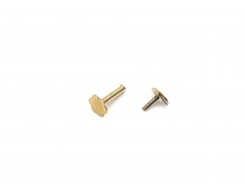 9ct Yellow Gold Heart Screw Ear Cartilage Stud