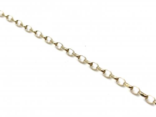 9ct Yellow Gold Belcher Anklet 10.5 in