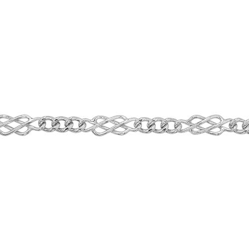 Silver Celtic Design Bracelet 7 inch
