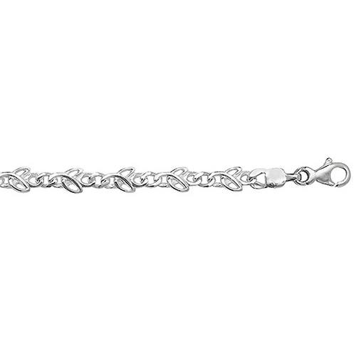 Silver Celtic Design Bracelet 7 1/2 Inch