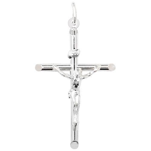 Silver Crucifix Pendant 44x27mm