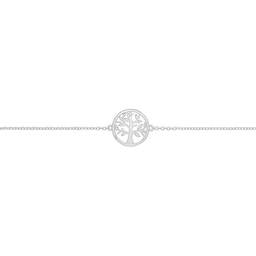 Silver Tree Of Life Belcher Bracelet 7-8 Inch