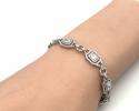 Silver CZ Bracelet 7 1/2 Inches