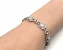 Silver CZ Bracelet 7 1/2 Inches