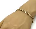 9ct Yellow Gold Curb Bracelet 8.75 inch