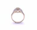 18ct Yellow Gold Diamond Cluster Ring 0.75ct