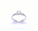 Platinum Diamond Solitaire Ring