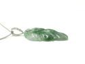 18ct Jade & Diamond Leaf Pendant & Chain