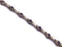 9ct Yellow Gold Amethyst Bracelet
