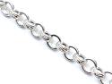 Silver Round Belcher Bracelet 7 Inch