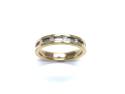 18ct Yellow & White Gold Diamond Band
