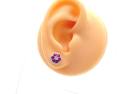 9ct Yellow Gold Ruby & Diamond Stud Earrings