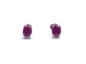 9ct Yellow Gold Ruby Solitaire Stud Earrings