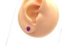 9ct Yellow Gold Ruby Solitaire Stud Earrings