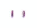 18ct Yellow Gold Ruby & Diamond Hoop Earrings