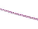 9ct Yellow Gold Ruby & Diamond Bracelet 7 1/4 Inch