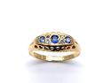 18ct Sapphire & Diamond Ring 1918
