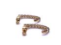 9ct Yellow Gold Diamond Drop Earrings