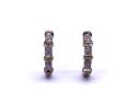 9ct Diamond Half Hoops Earrings