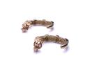 9ct Diamond Half Hoops Earrings