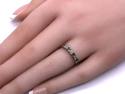 9ct Yellow Gold Emerald & Diamond Ring