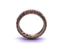 9ct Yellow Gold Ruby Full Eternity Ring