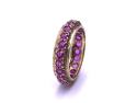 9ct Yellow Gold Ruby Full Eternity Ring